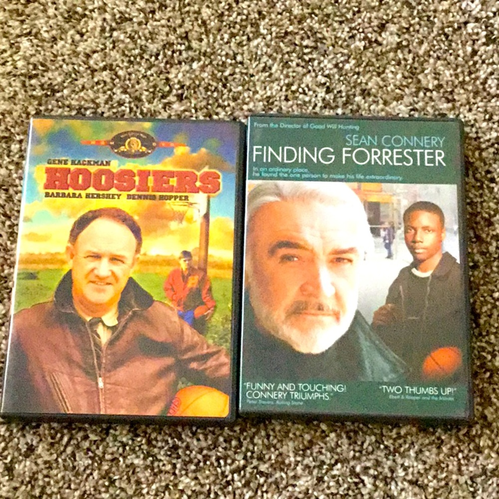 Hoosiers DVD Finding Forrester DVD Bundle of 2